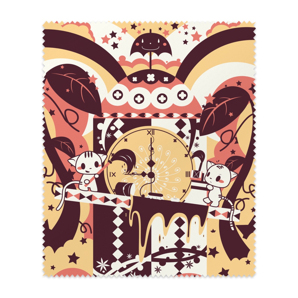 猫と時計塔/メガネ拭き