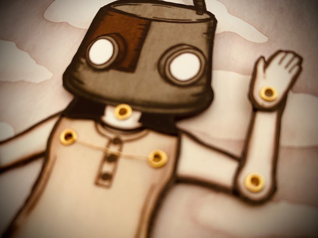 ロボット頭ペーパードール