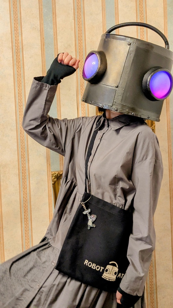 ロボット頭「ぶらさがってうわぁー」アクリルキーホルダー