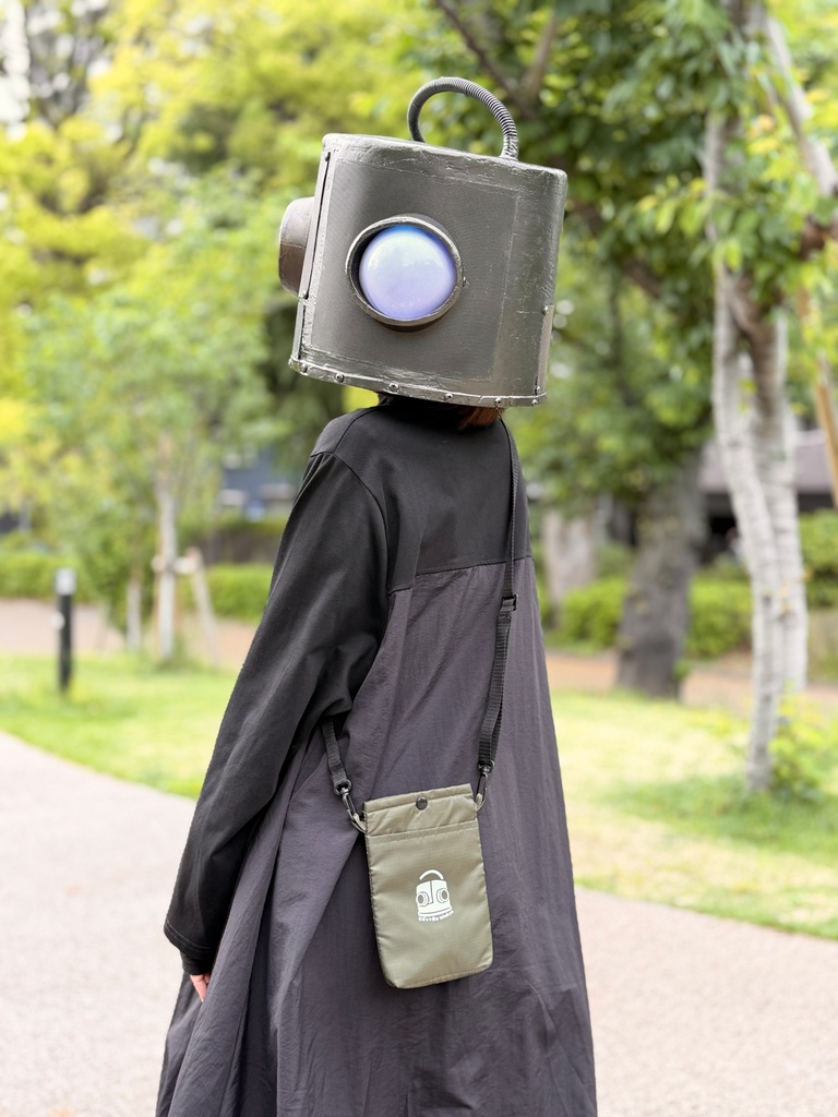 ロボット頭のマーク入り ミニサコッシュ