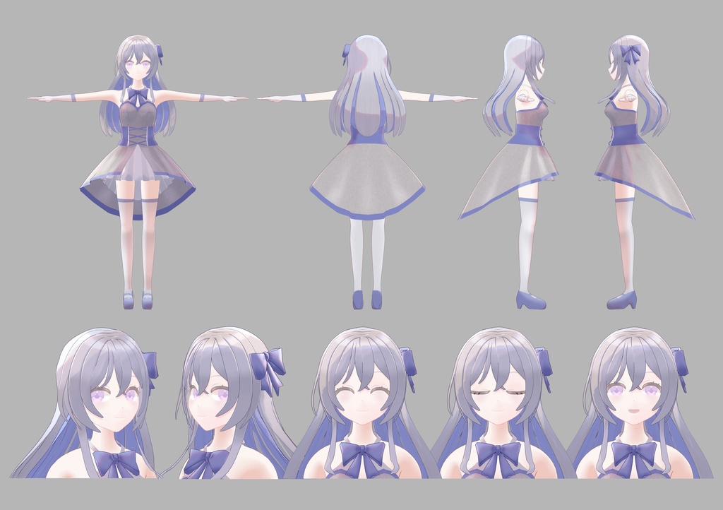 【オリジナル3Dモデル】桜木リア-Ria-【VRM同梱】