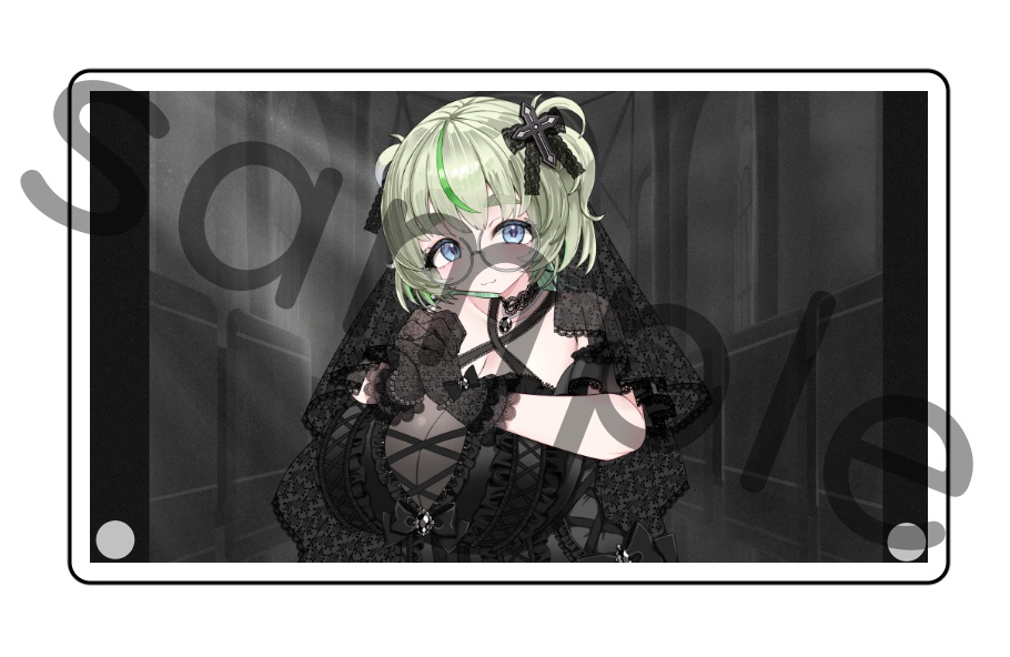 【飯田もえぎ生誕祭】直筆サイン入りアクリルパネル（差分絵ポストカード付き）