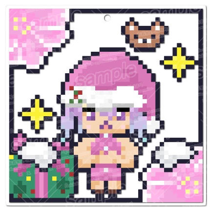 【クリスマス‘25】ドット絵アクリルキーホルダー