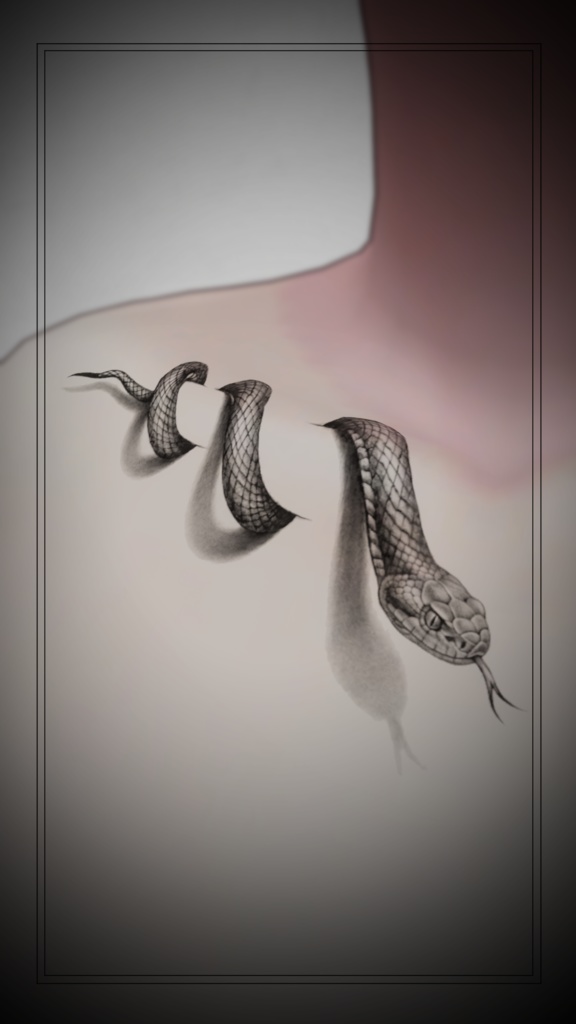 【VRChat】鎖骨用スネークタトゥー -Phantom Viper