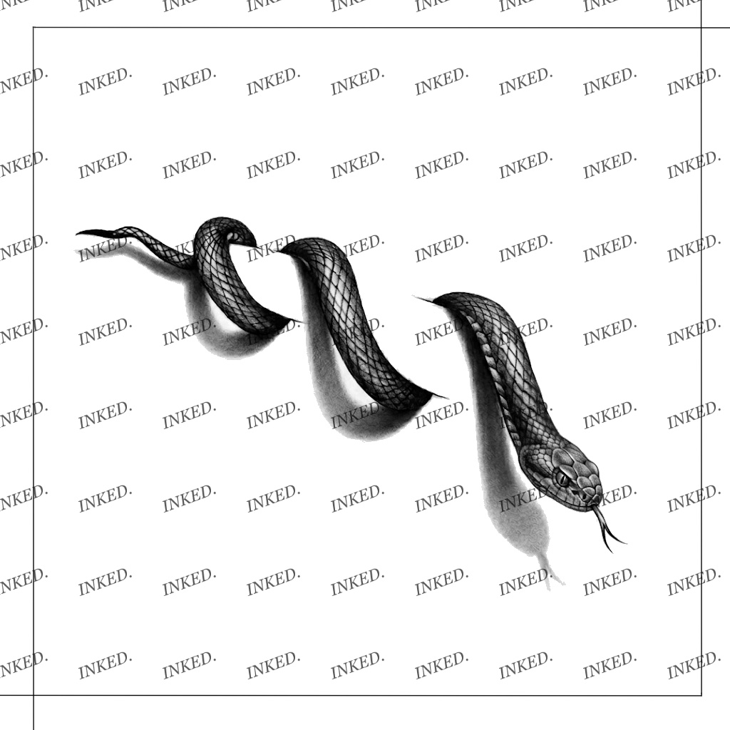 【VRChat】鎖骨用スネークタトゥー -Phantom Viper