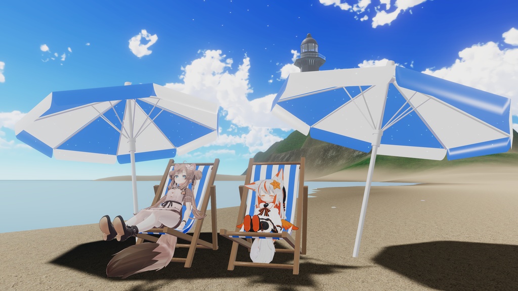 【MA対応】どこでもBeach Kit & AFK【12アバター対応】