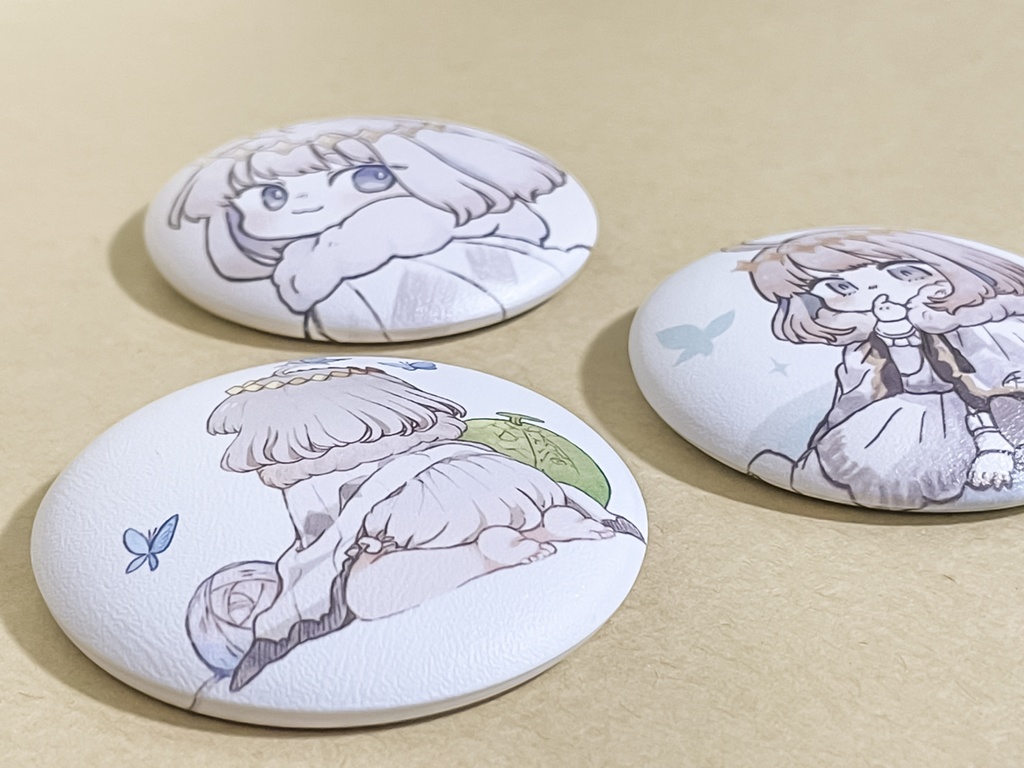 ミニオベ ぷにぷに缶バッチ