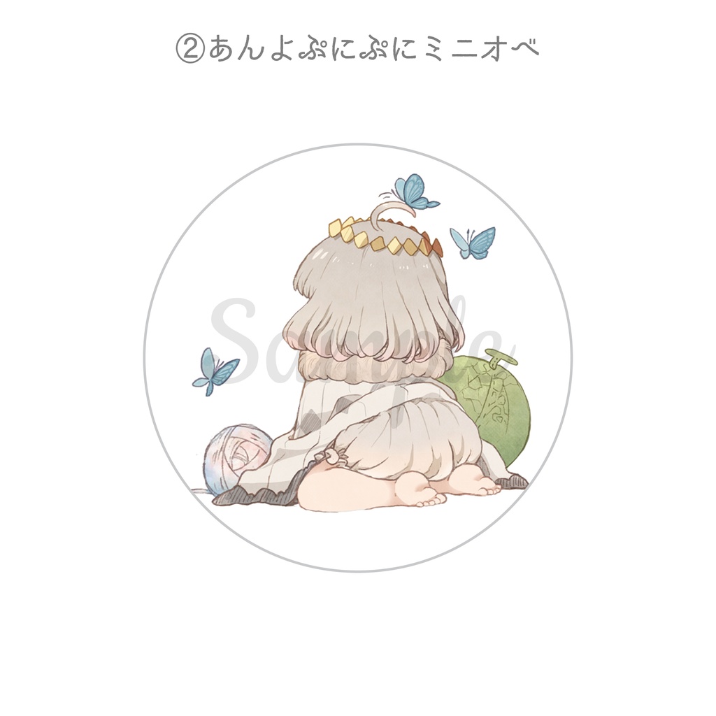 ミニオベ ぷにぷに缶バッチ