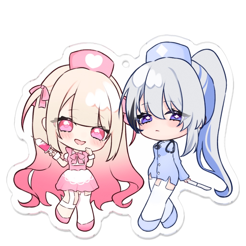 New!【愛未ゆあ&水依れん】ハロウィンナースアクリルキーホルダー
