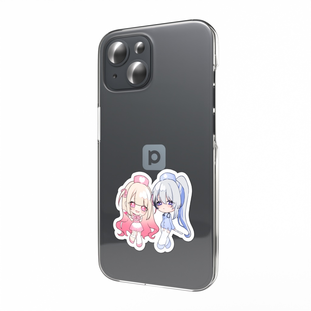 New!【愛未ゆあ＆水依れん】ハロウィンナーススマホステッカー