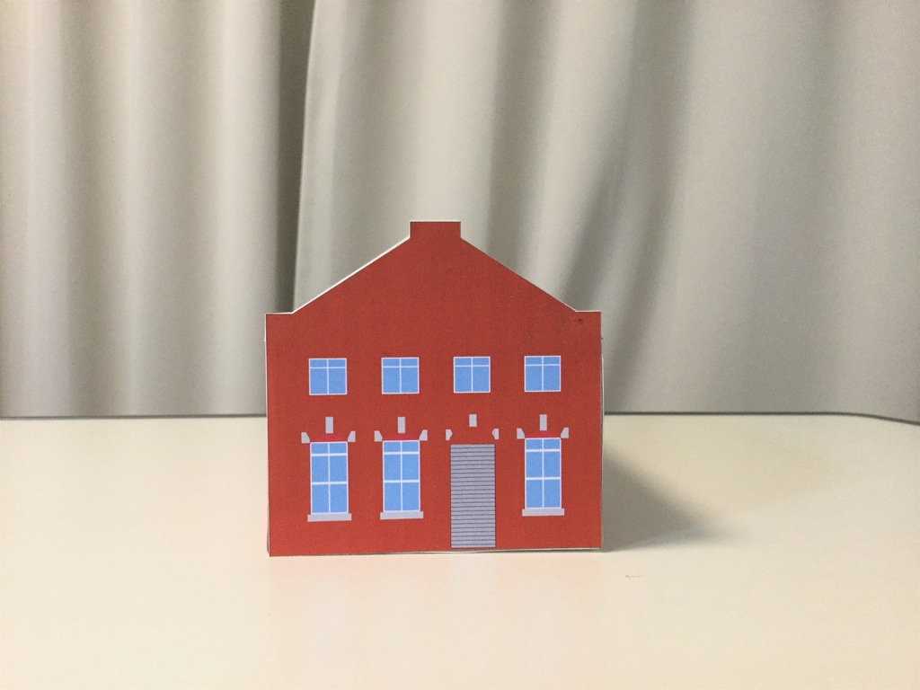 【Nゲージジオラマに!】「赤レンガ造りの旧変電所」ペーパークラフト