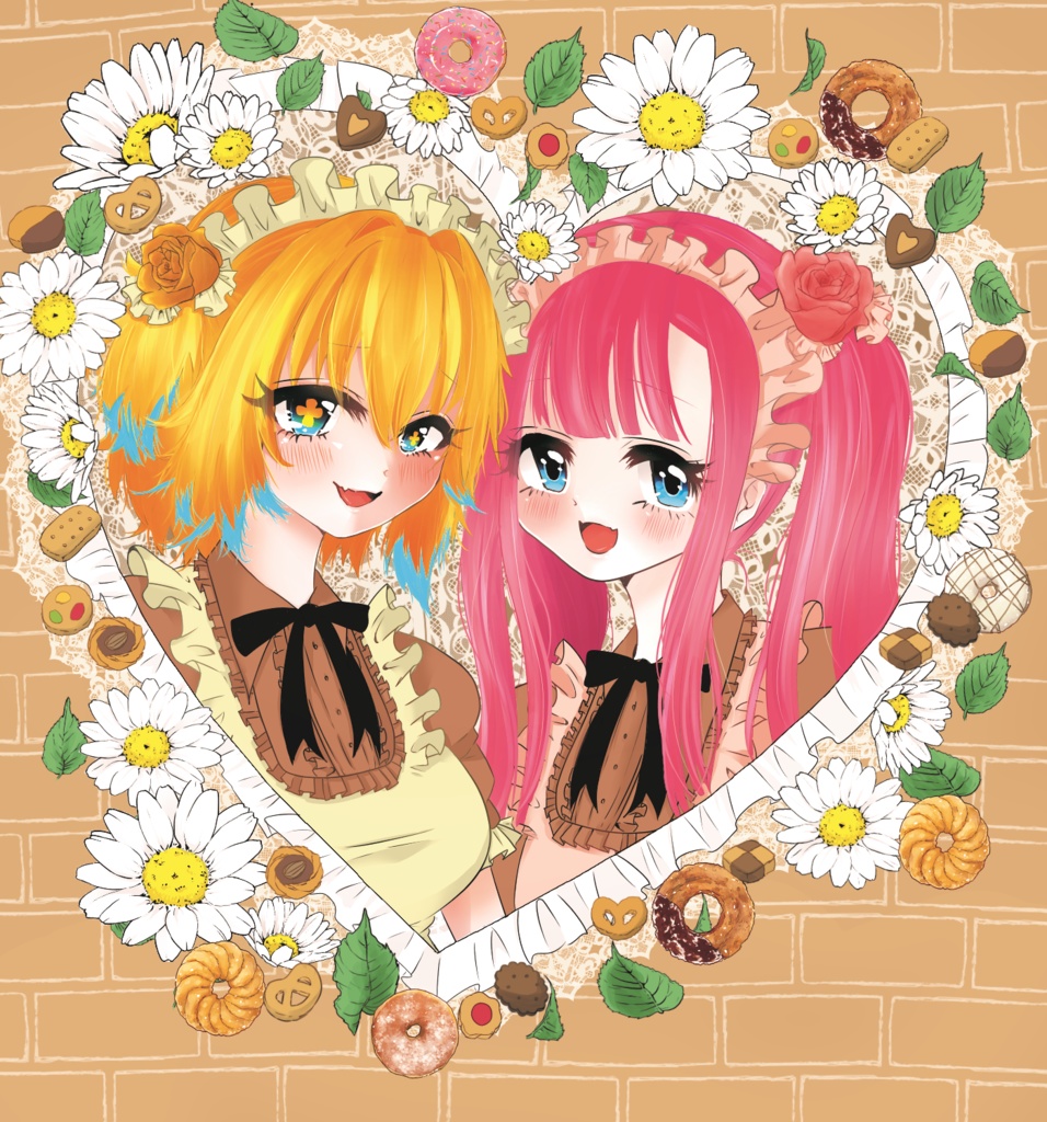 〈アクリルフォト風スタンド〉モモコ&パイン