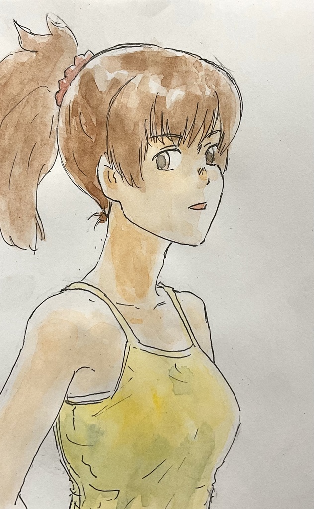 手描き水彩イラスト　