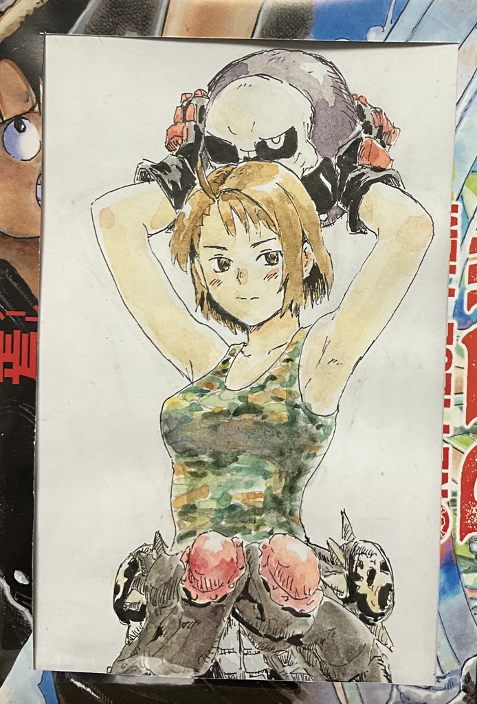 水彩イラスト　風間あきら