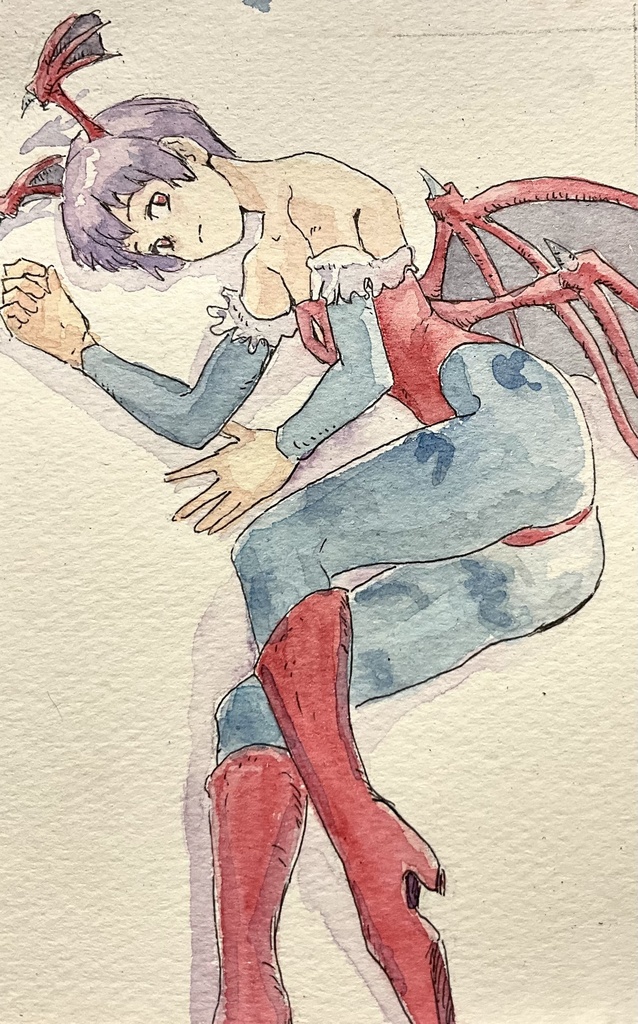 原画　水彩イラスト　リリス