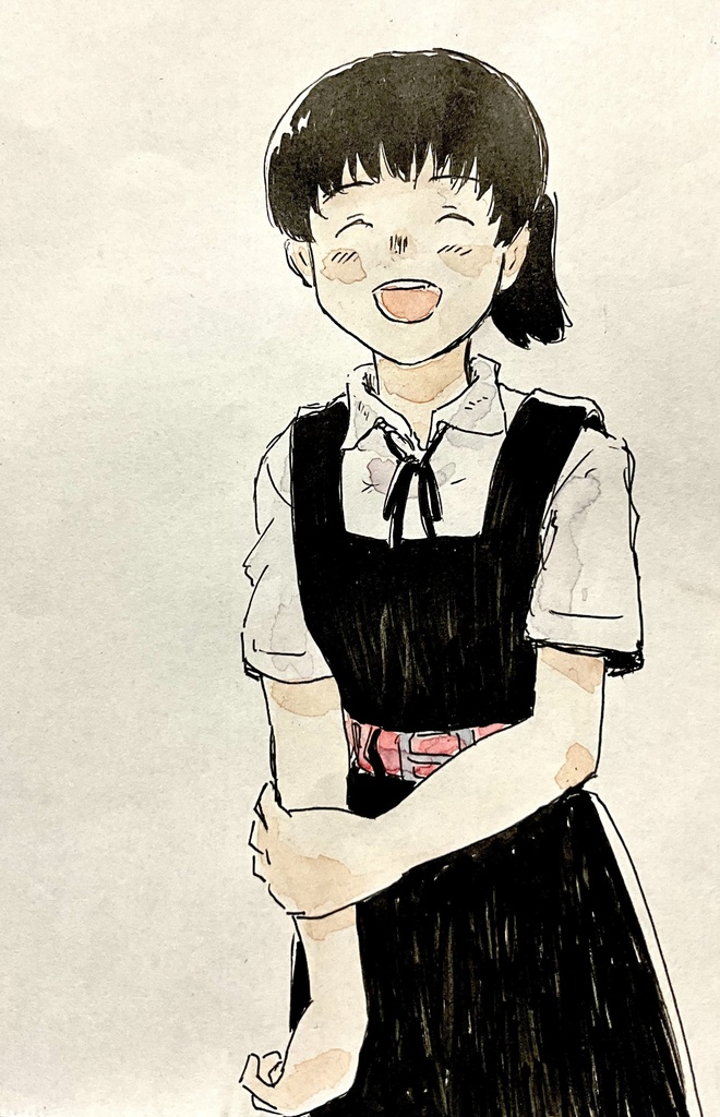 水彩画　原画　まこちゃん