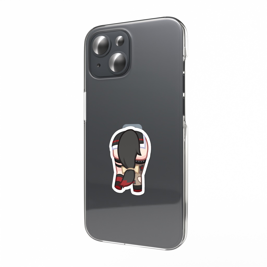 ブルーアーカイブ 狐坂ワカモの壁尻 スマホステッカー