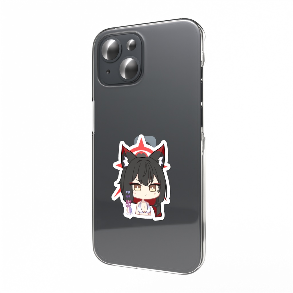 ブルーアーカイブ　狐坂ワカモ（水着）　スマホステッカー