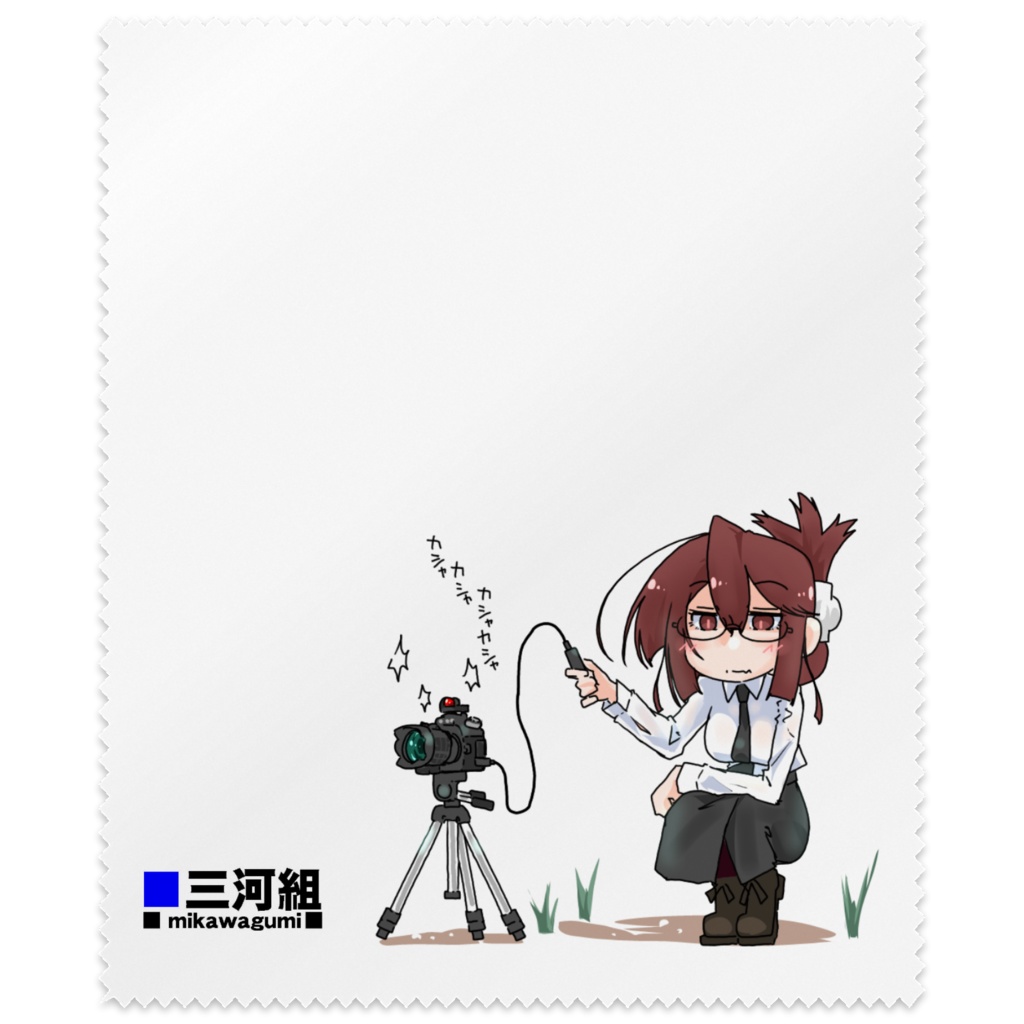 激写する眼鏡さんのレンズクリーナー@908kira