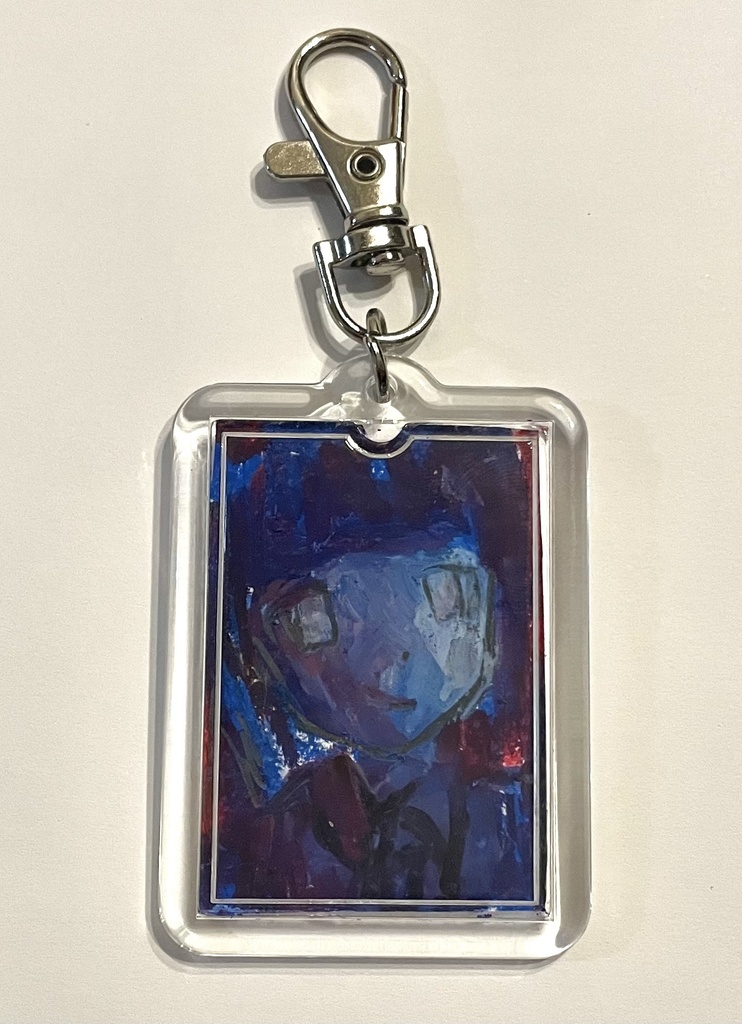 薄宮クレヨンキーホルダー　吽