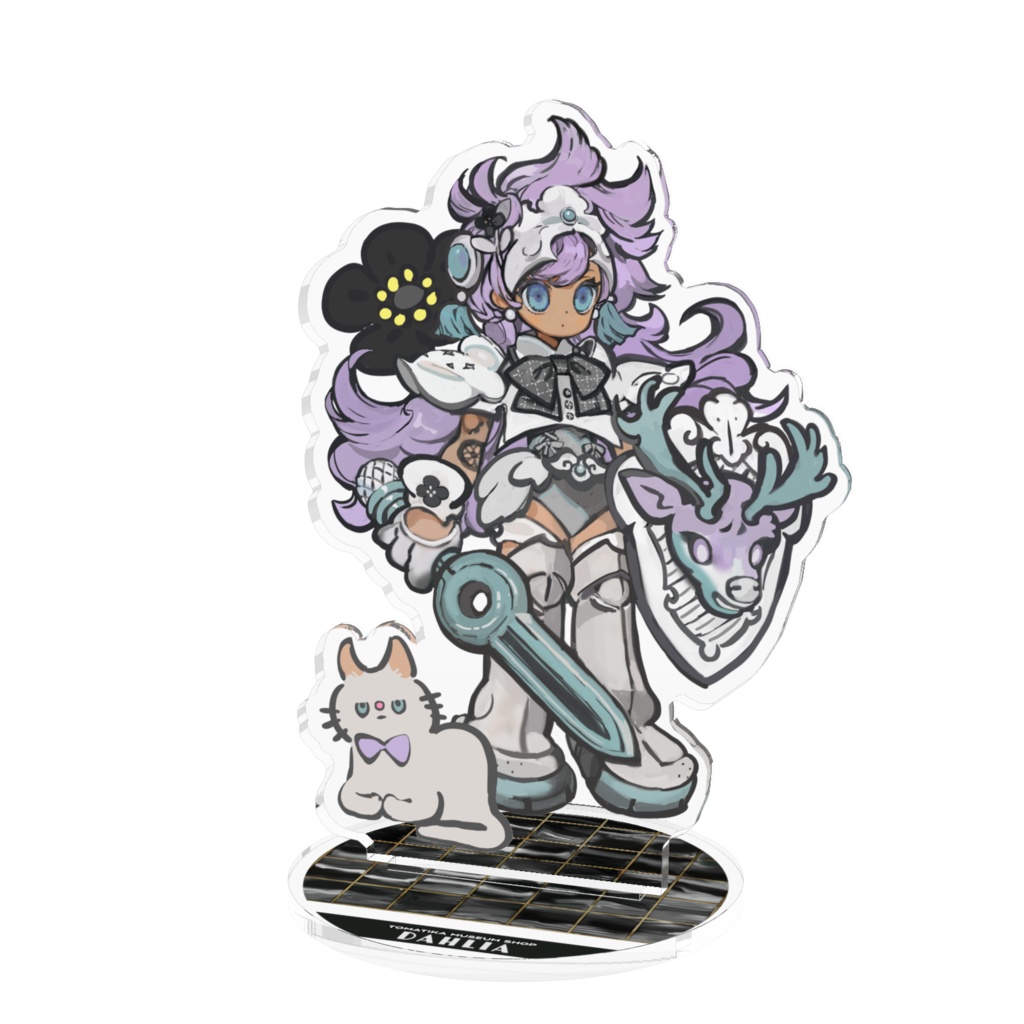 ぶぐトロフィ~NO.1 ダリア 黒いタイルアクスタ