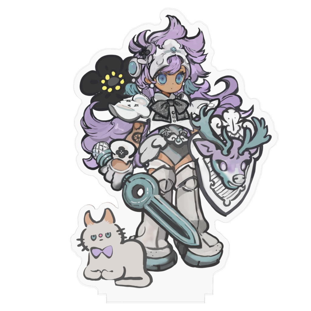 ぶぐトロフィ~NO.1 ダリア 黒いタイルアクスタ