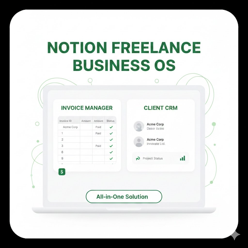 【フリーランス必携】Notion業務管理テンプレート｜案件・請求・確定申告まで一元管理