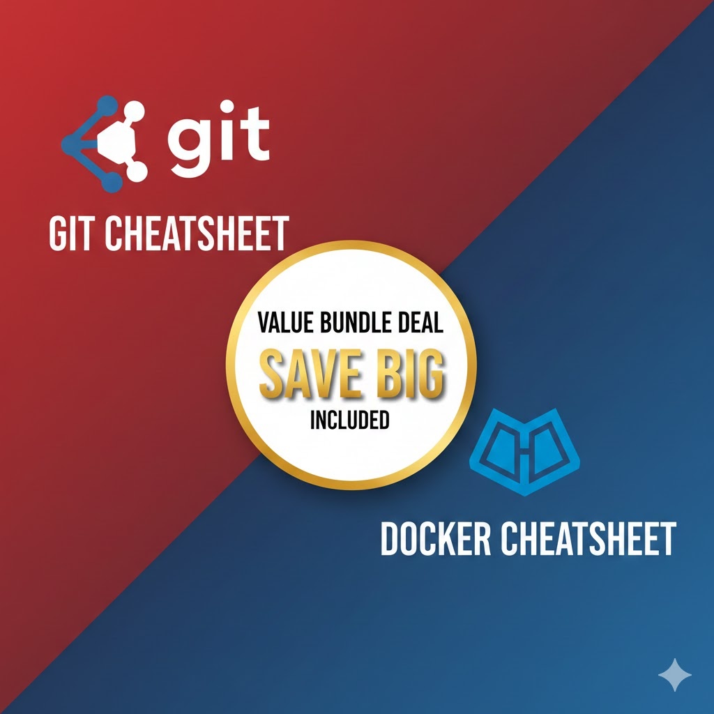 【お得セット】Git + Dockerチートシート完全版セット｜開発者必携の2大ツール