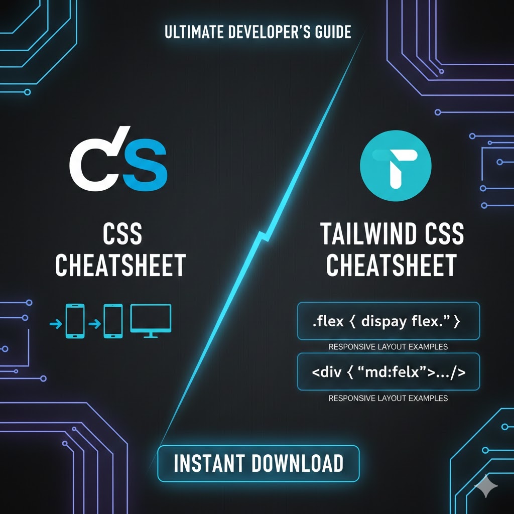 【139KB大容量】CSS/Tailwind CSS完全チートシート｜基礎から実践レシピまで完全網羅