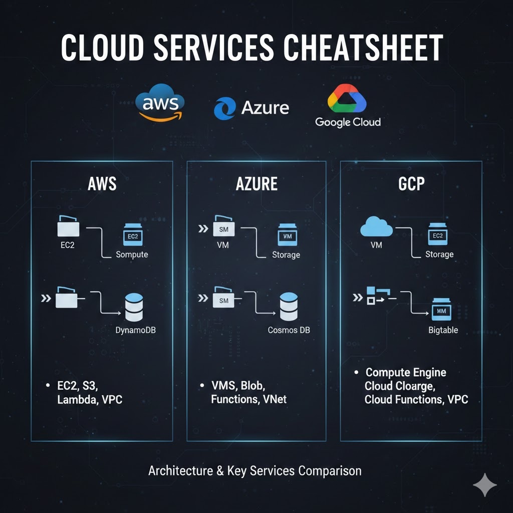 【AWS/Azure/GCP対応】クラウド完全チートシート|主要サービス・CLI・Terraform完全網羅