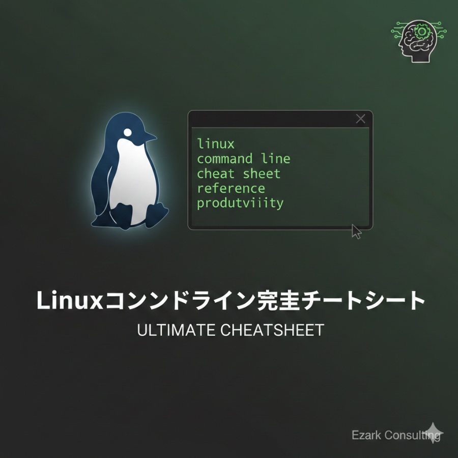 【保存版】Linuxコマンドライン完全チートシート100選|ファイル操作・プロセス管理・ネットワーク・シェルスクリプトまで網羅