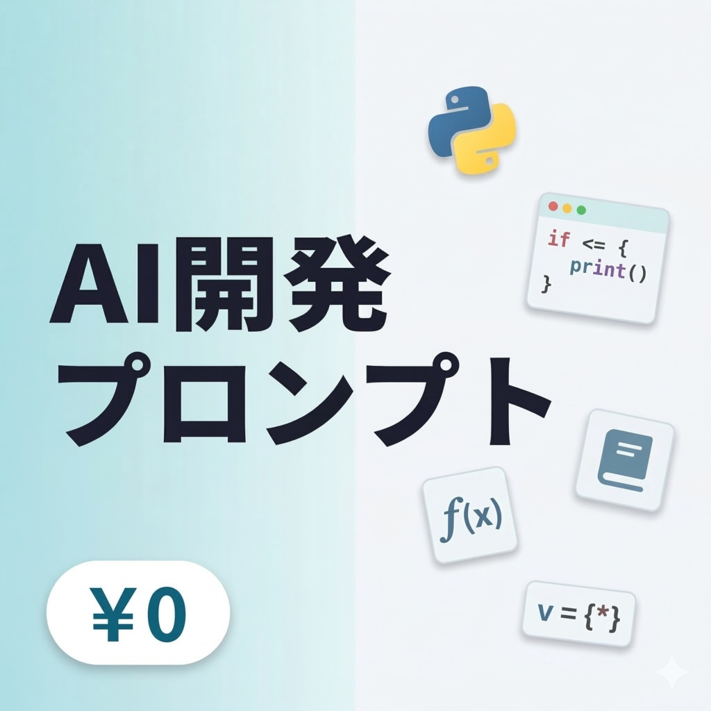 【無料】AI開発プロンプト厳選5本 — Claude Code/ChatGPT対応サンプル版