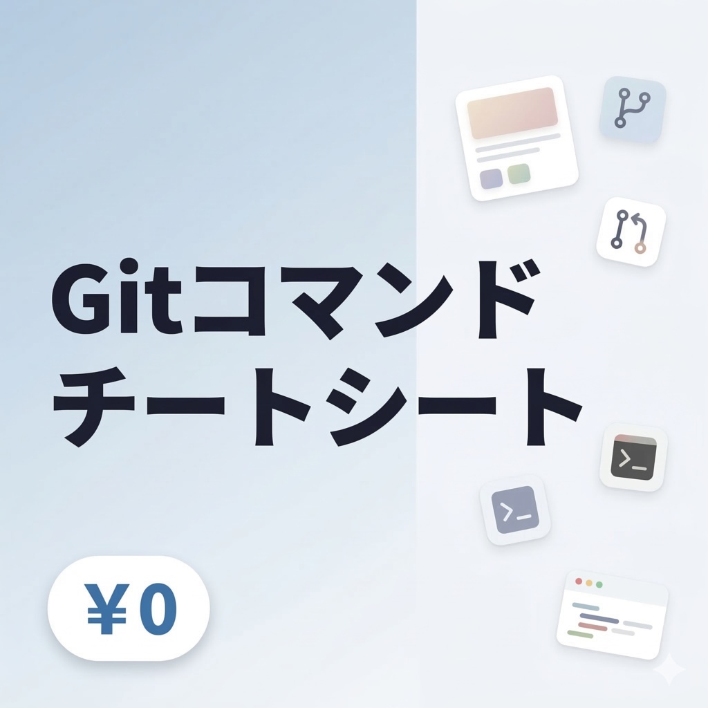 【無料】Gitコマンドチートシート サンプル版 — よく使う30コマンド