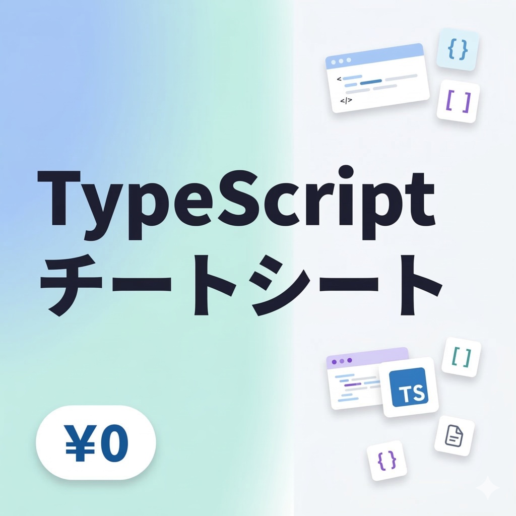 【無料サンプル】TypeScript チートシート