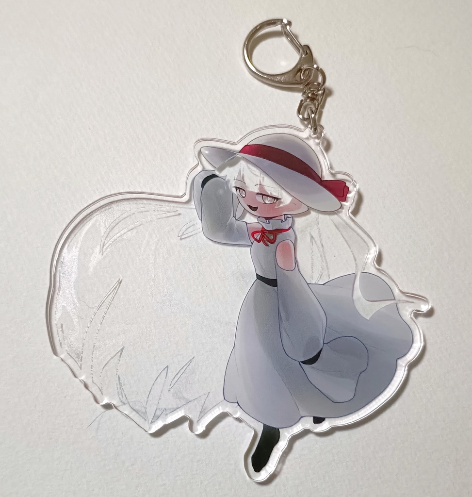 【髪が透けるいちごーアクキー】