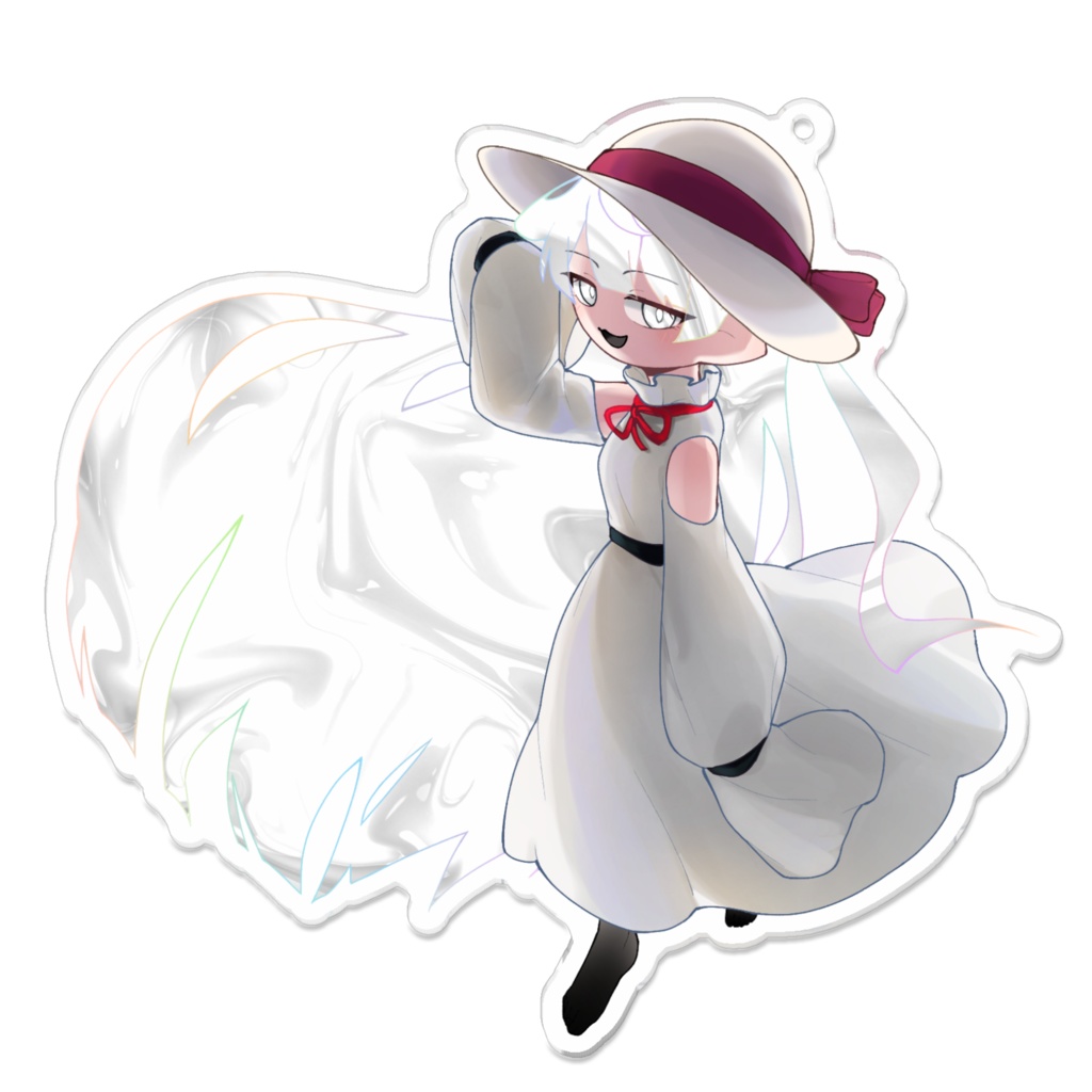 【髪が透けるいちごーアクキー】