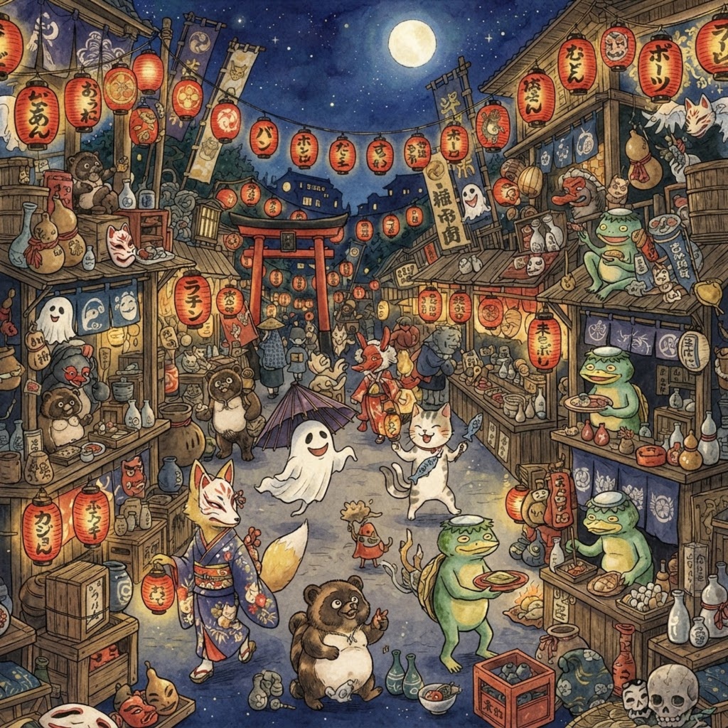 妖怪たちの夜市
