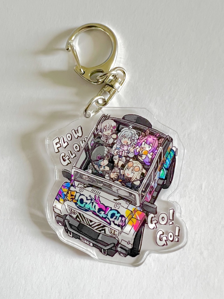 旅するFLOW GLOWちゃんアクリルキーホルダー