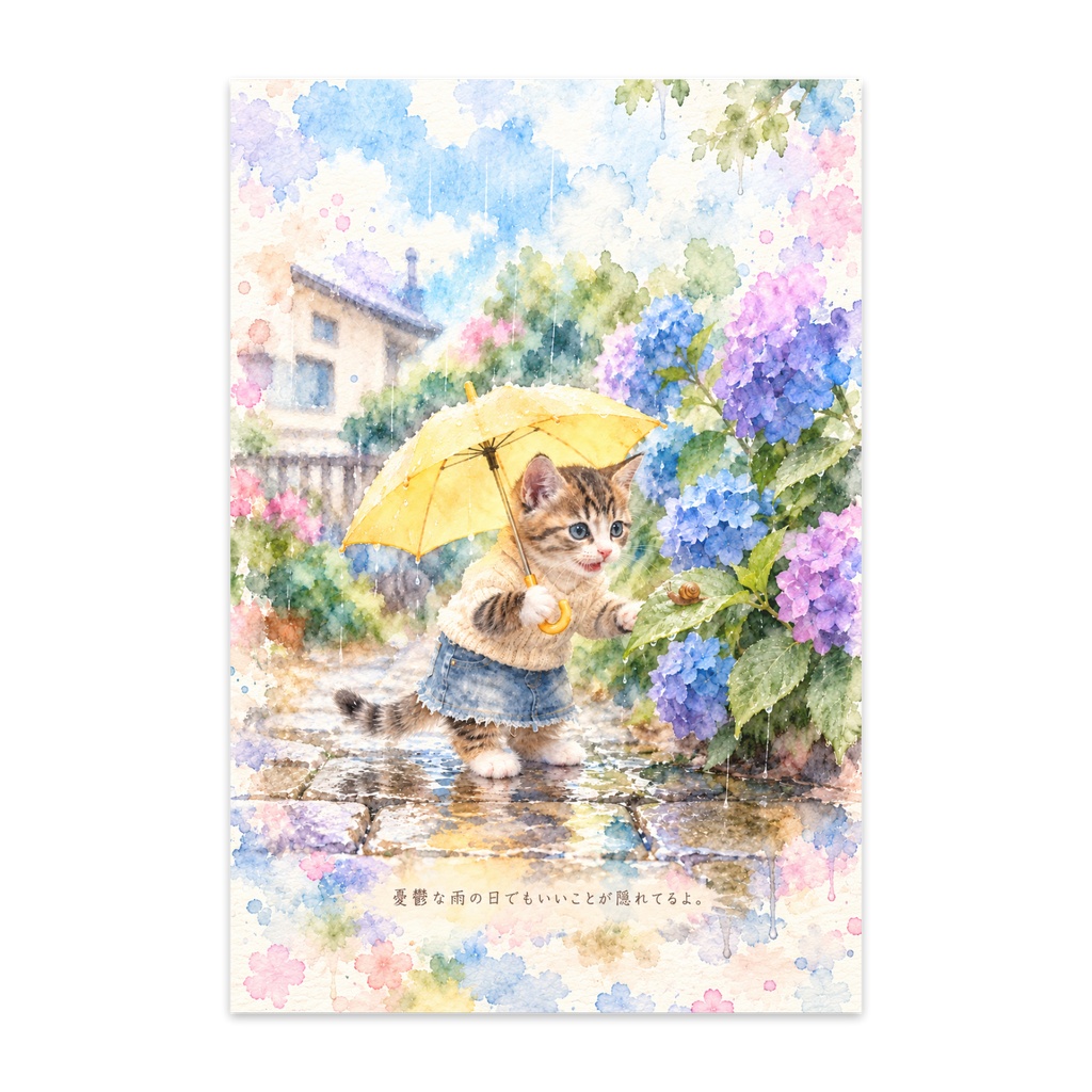 雨とミミ（ポストカード10枚）