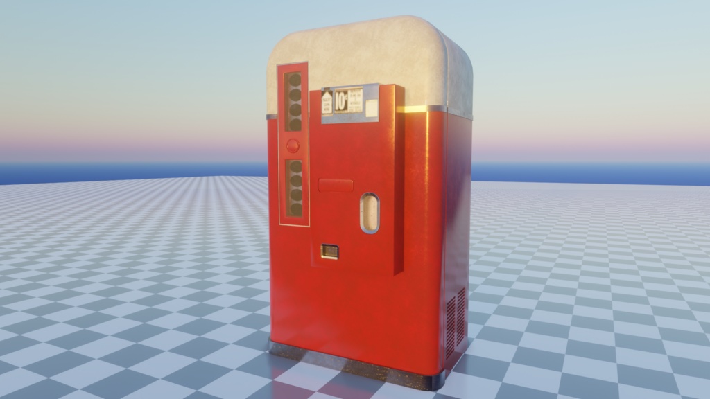 【レトロ】自販機販売機3Dデータ