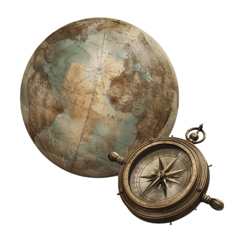 アンティークトラベルクリップアート