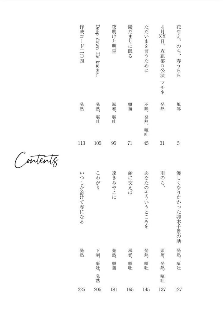 ◆ノベルティ付き◆ 卯木千景体調不良アンソロジー『いい夢を』