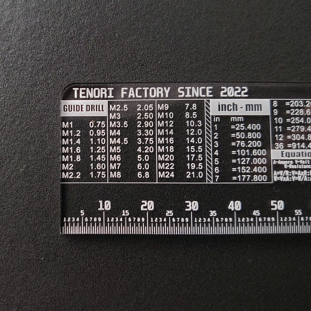 自作er専用アクリル200mmスケール・定規(分度器付き)【レーザー彫刻】