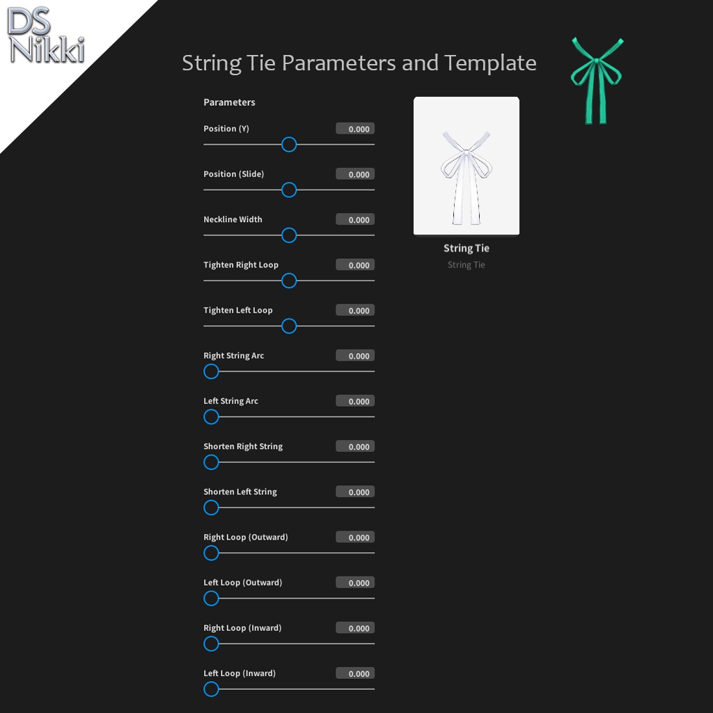 Vroid Collar Knit Sweater, Suspender Pumpkin Shorts and String Tie Colors Set Textures