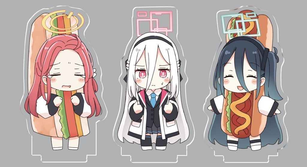 はんぐりーアクリルスタンド（3人セット）