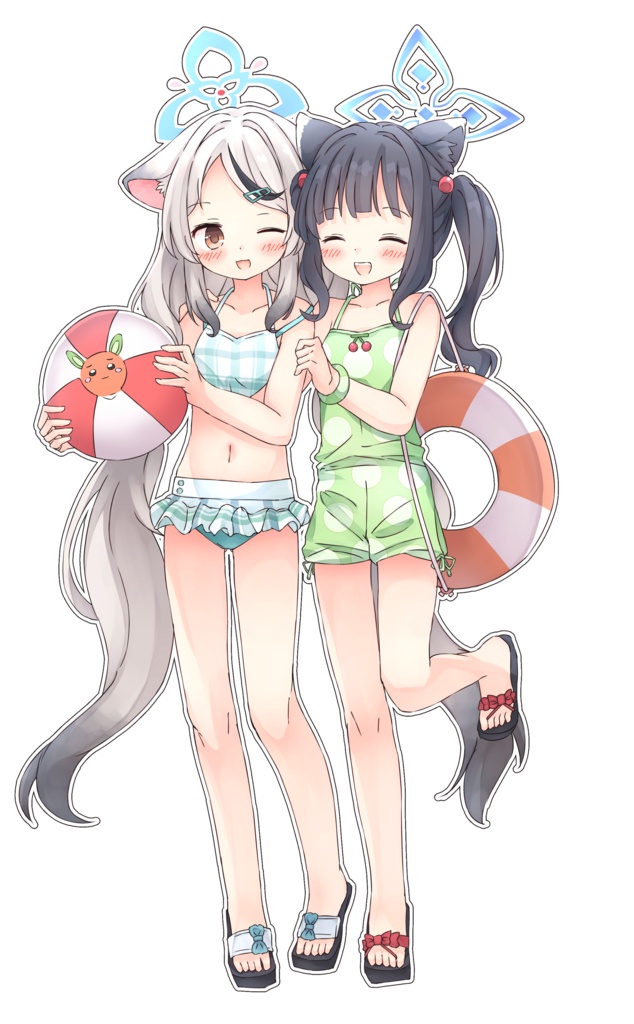 シュエリンとココナの水着アクリルスタンド