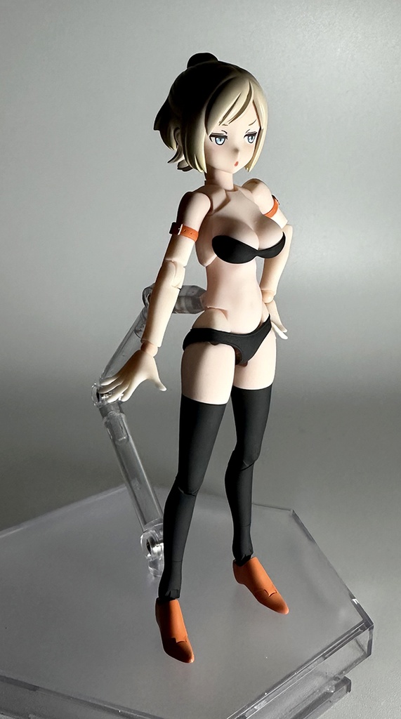 腰 水着タイプ(肌A/B/C/D風×水着白/黒)