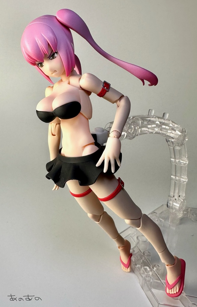 胸LL 水着(肌A/B/C/D風×水着白/黒)