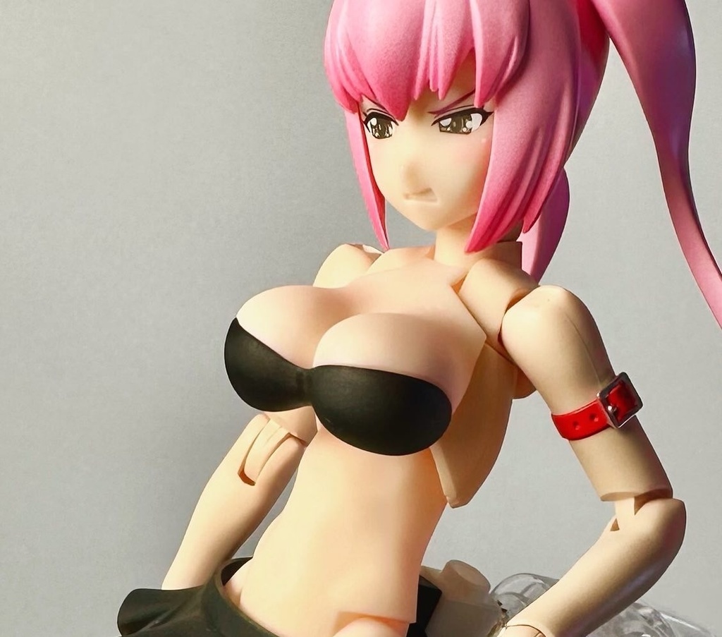 胸LL 水着(肌A/B/C/D風×水着白/黒)