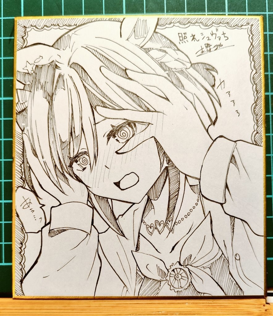 水着シュヴァルミニ色紙